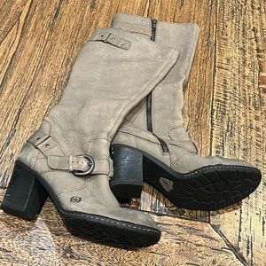 Born Calf High Heeled Leather Boots